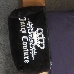 Juicy Couture Black and White Logo Pouch